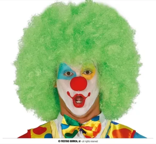 PERRUQUE BIG AFRO VERTE
