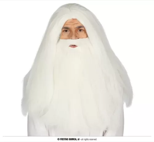 PERRUQUE ET BARBE BLANCHE