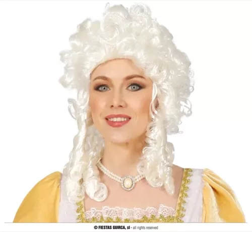 PERRUQUE MARQUISE, BLANC (BOÎTE)