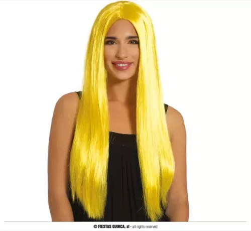 PERRUQUE CHEVEUX LONGS JAUNE