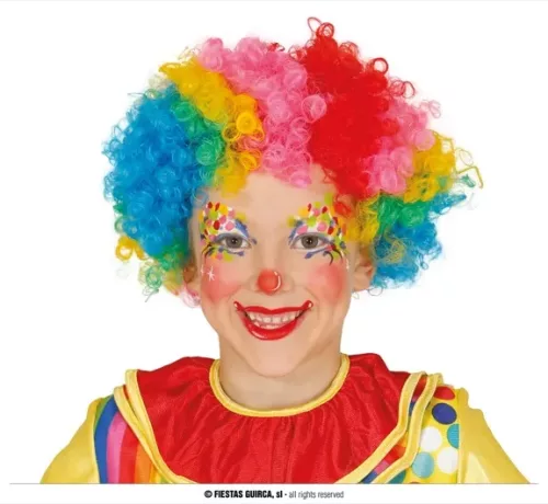 PERRUQUE CLOWN ENFANT MULTICOLORE