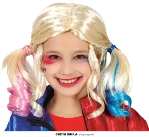 PERRUQUE COUETTES COULEURS ENFANT (BOITE)