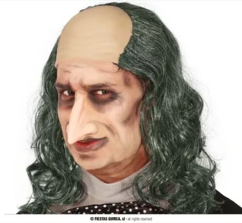 CHAUVE AVEC CHEVEUX BLANCS ET NOIRS EN BOÎTE
