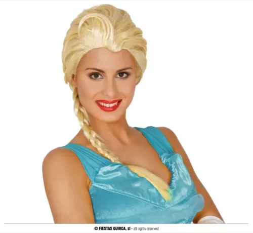 PERRUQUE PRINCESSE BLONDE TRESSE (BOÎTE)