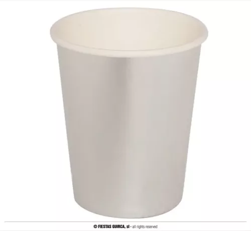 SACHET 6 GOBELETS ARGENTÉS 10CMS. 8OZ – Image 2