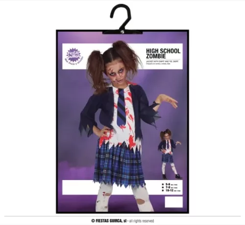 ZOMBIE HIGH SCHOOLER ENFANT 10 12 ANS – Image 4