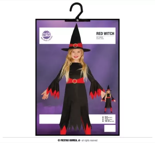 SORCIÈRE ROUGE / NOIRE 5 / 6 ANS – Image 3