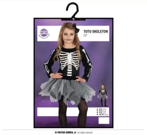 TUTU SQUELETTE ENFANTS 3-4 ANS – Image 3