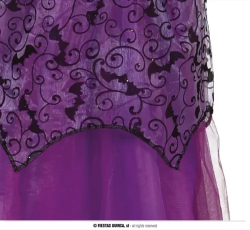 PETITE SORCIÈRE LILAS ENFANTS TAILLE 7-9 ANS – Image 5