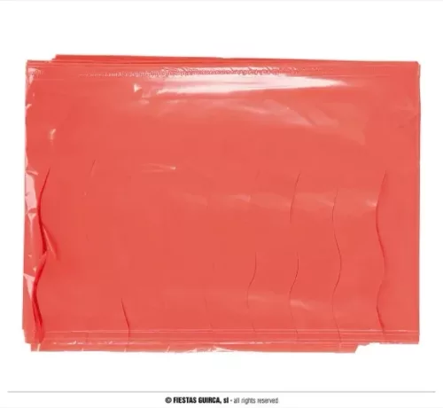 SAC 25M. FRANGE PLASTIQUE ROUGE
