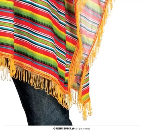 PONCHO MÉXICAIN ADULTE TAILLE L 52-54 – Image 5