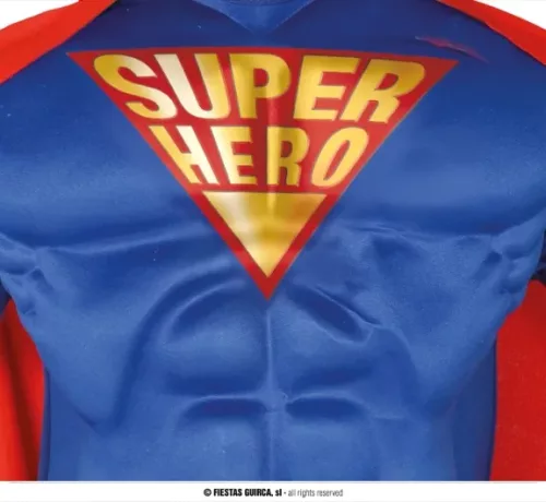SUPERHÉROS MUSCLÉ ENFANTS TAILLE 5 6 ANS – Image 3