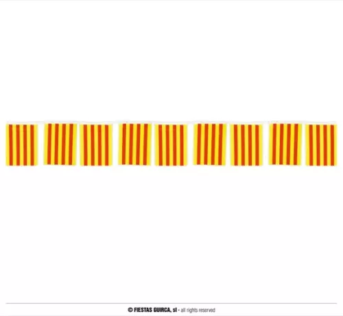 PQT 50 M DRAPEAUX (CATALANE) PLASTIQUE 20X30 CMS