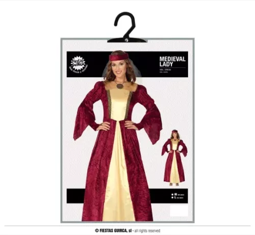 DAME MÉDIÉVALE ADULTE TAILLE M 38 40 – Image 4