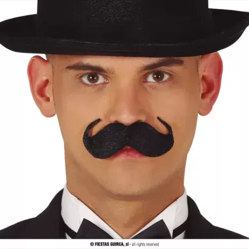 MOUSTACHE A L'ANGLAISE NOIRE
