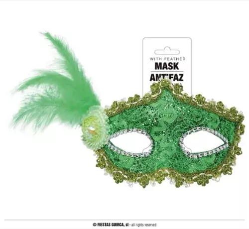 LOUP VERT AVEC PLUME