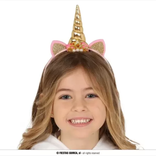 DIADÈME LICORNE OR ENFANTS