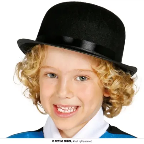 CHAPEAU MELON ENFANT NOIR