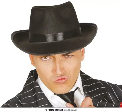 CHAPEAU ROI DE LA POP NOIR / RUBAN NOIR