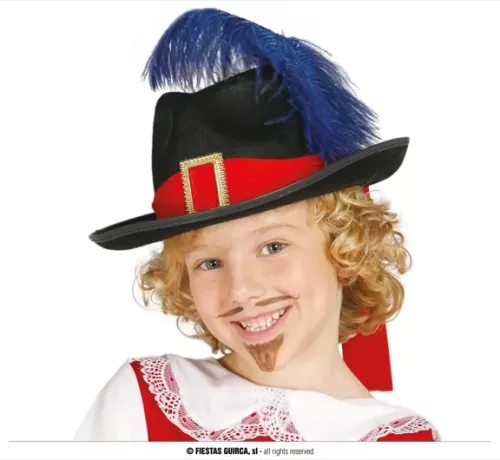CHAPEAU MOUSQUETAIRE FEUTRE ENFANT