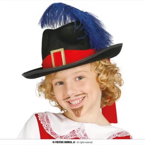 CHAPEAU MOUSQUETAIRE FEUTRE ENFANT