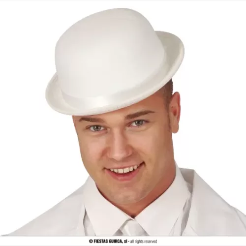 CHAPEAU MELON BLANC