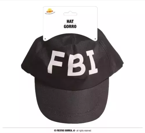 CASQUETTE NOIRE F.B.I.