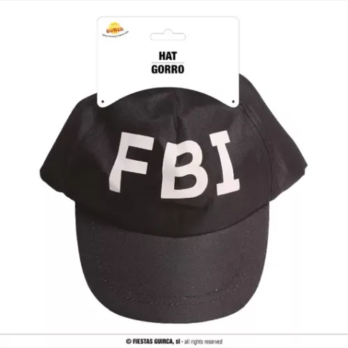 CASQUETTE NOIRE F.B.I.