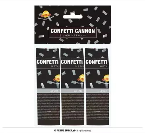 SACHET 3 CANONS 10,5 CMS ARGENT