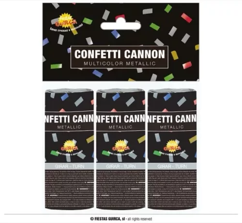 SACHET 3 CANONS 10.5 CM MULTICOULEUR