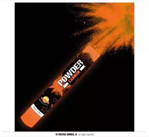 CANON DE 30CMS. AVEC 20-30 GR. DE POUDRE ORANGE