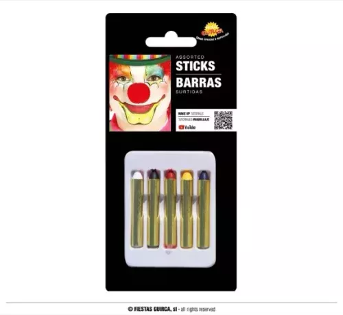 BOITE 5 CRAYONS MAQUILLAGE 5 X 1,9 GR.