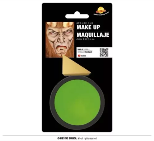 MAQUILLAGE AVEC ÉPONGE VERT CLAIR 9 GR