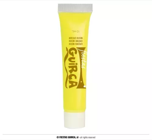TUBE MAQUILLAGE FLUO JAUNE 10 ML – Image 2