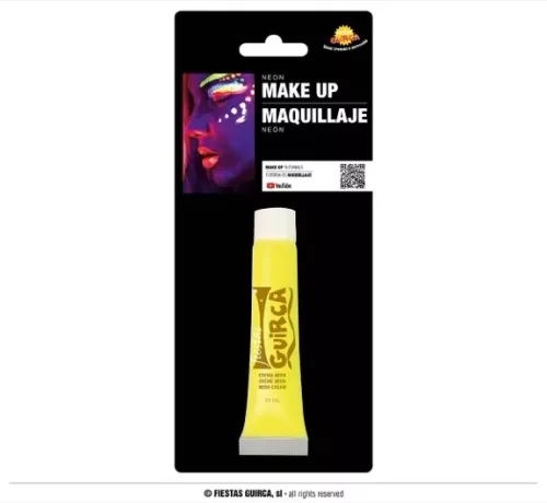 TUBE MAQUILLAGE FLUO JAUNE 10 ML