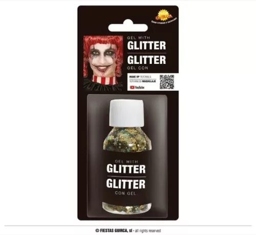 GEL AVEC PAILLETTES OR