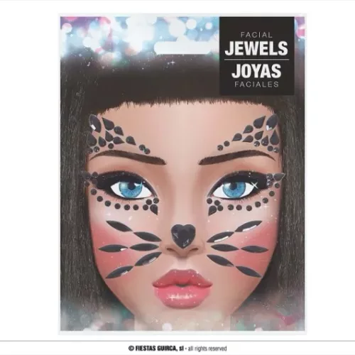 BIJOUX VISAGE ADHÉSIFS CHAT