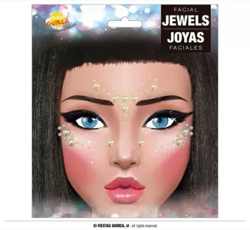BIJOUX ADHÉSIFS POUR VISAGE PERLES