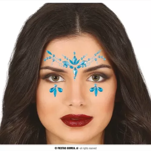 BIJOUX VISAGE ET ONGLES, BLEU