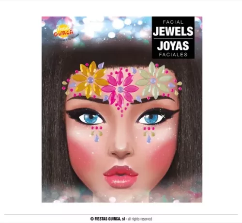 BIJOUX VISAGE FLEURS, COULEURS – Image 2