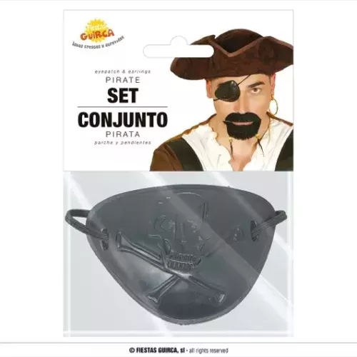 CACHE ŒIL ET BOUCLE D'OREILLE DE PIRATE