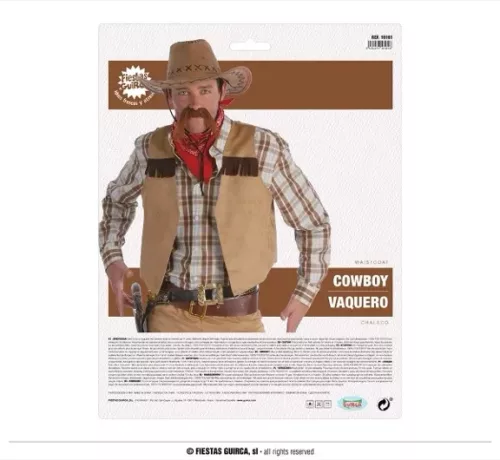 GILET COW BOY / INDIEN ADULTE
