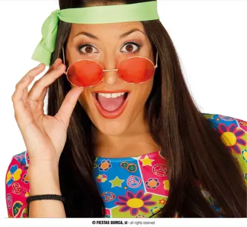 LUNETTES HIPPIE (COULEURS ASSORTIES)