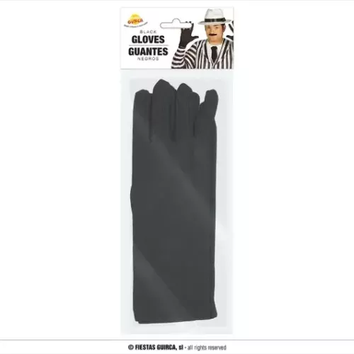 PAIRE DE GANTS NOIRS 23 cm