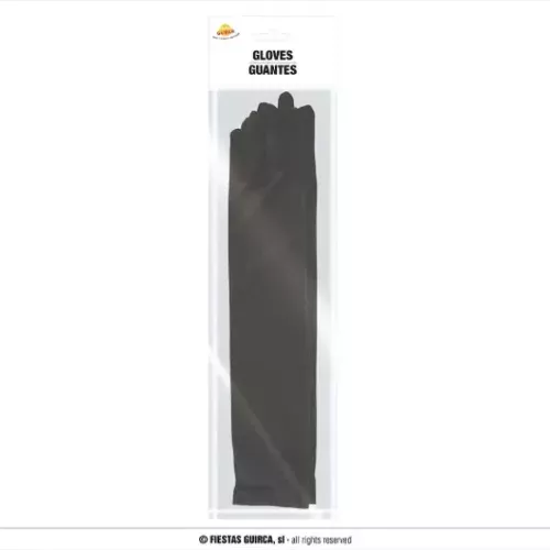 PAIRE DE GANTS NOIRS 40 CM