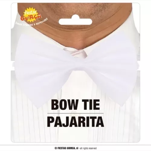 NŒUD PAPILLON BLANC 11 CMS