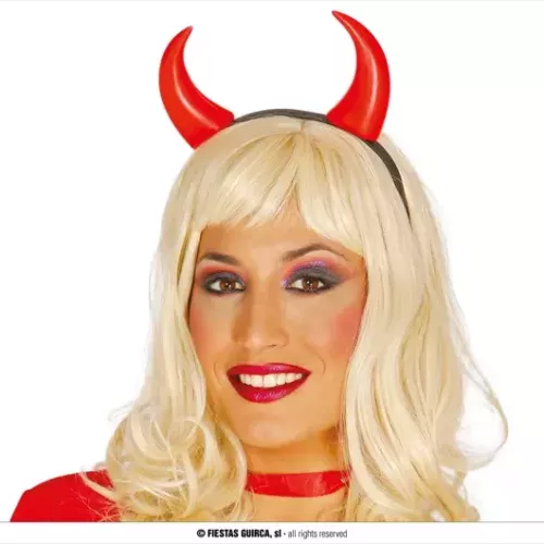 DIADÈME DÉMON PLASTIQUE