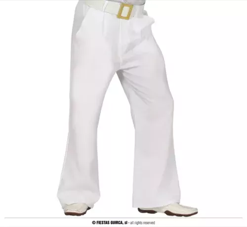 PANTALON BLANC DISCO TAILLE L