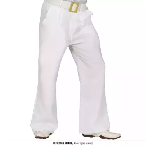 PANTALON BLANC DISCO TAILLE L