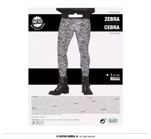 PANTALON ROCK MOTIF ZÉBRÉ
